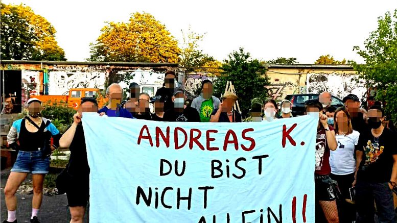 Solidaritätsfoto für Andreas Krebs