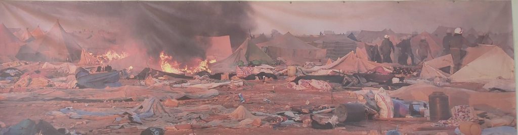 Protestcamp „Gdeim Izik“ während der Räumung