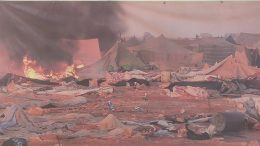 Protestcamp „Gdeim Izik“ während der Räumung