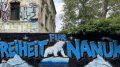 freiheit fuer nanuk wand grafitti